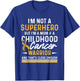 Childhood Cancer Survivor Mom Support Warrior T-Shirt - T-Shirt | Royal