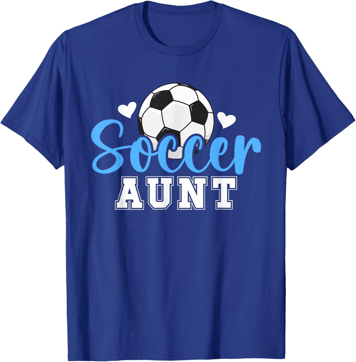 Soccer Aunt Proud Aunt Of A Soccer Player Aunt T-Shirt - T-Shirt | Royal