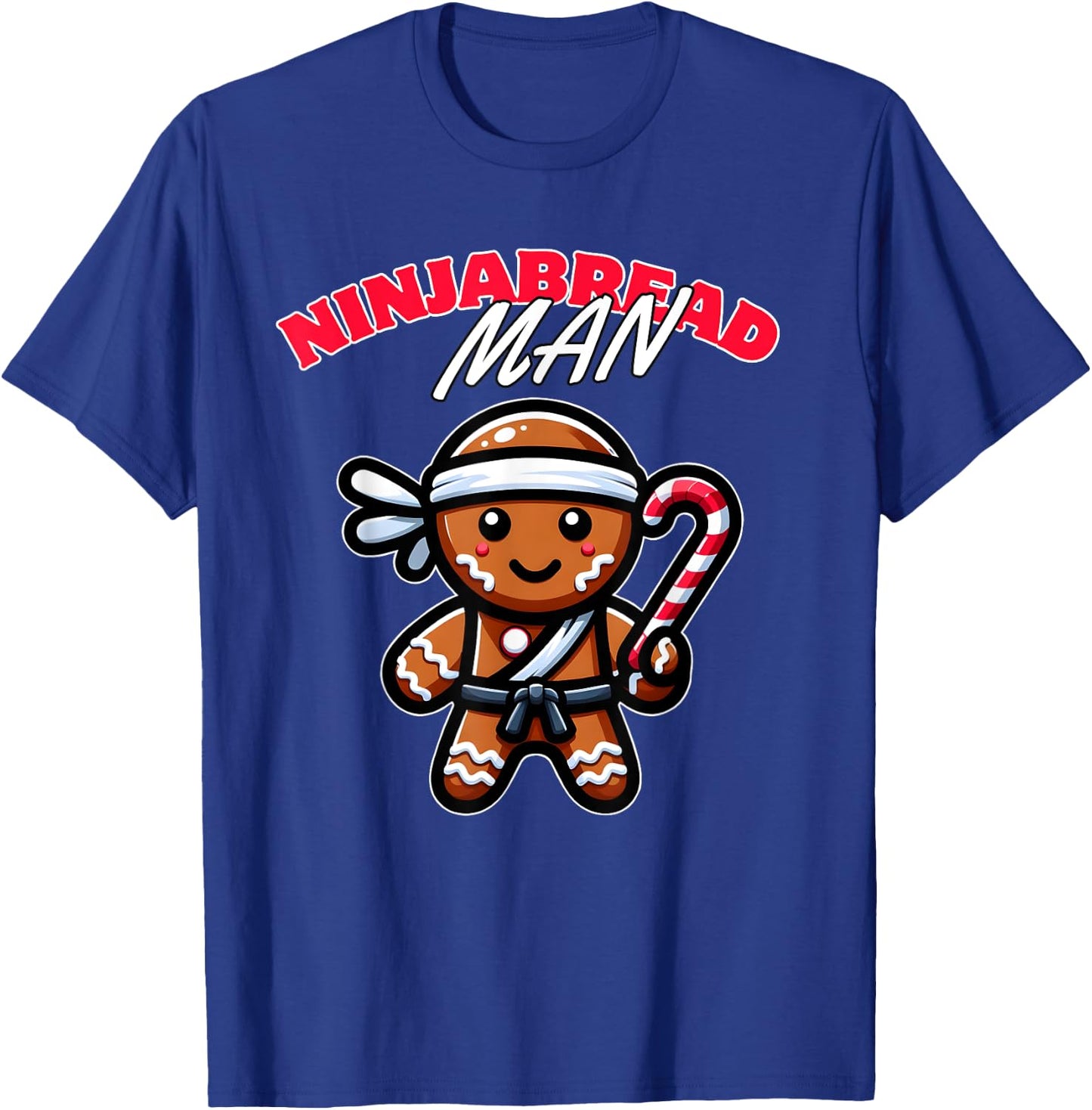 Funny Christmas Ninja Gingerbread Ninjabread T-Shirt - T-Shirt | Royal