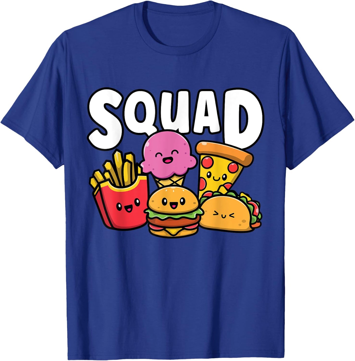 Junk Food Squad Cute Funny Fast Food Lover Foodie T-Shirt - T-Shirt | Royal
