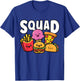 Junk Food Squad Cute Funny Fast Food Lover Foodie T-Shirt - T-Shirt | Royal