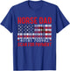 Horse Dad Scan For Payment Men Horsing Riding Lover American T-Shirt - T-Shirt | Royal