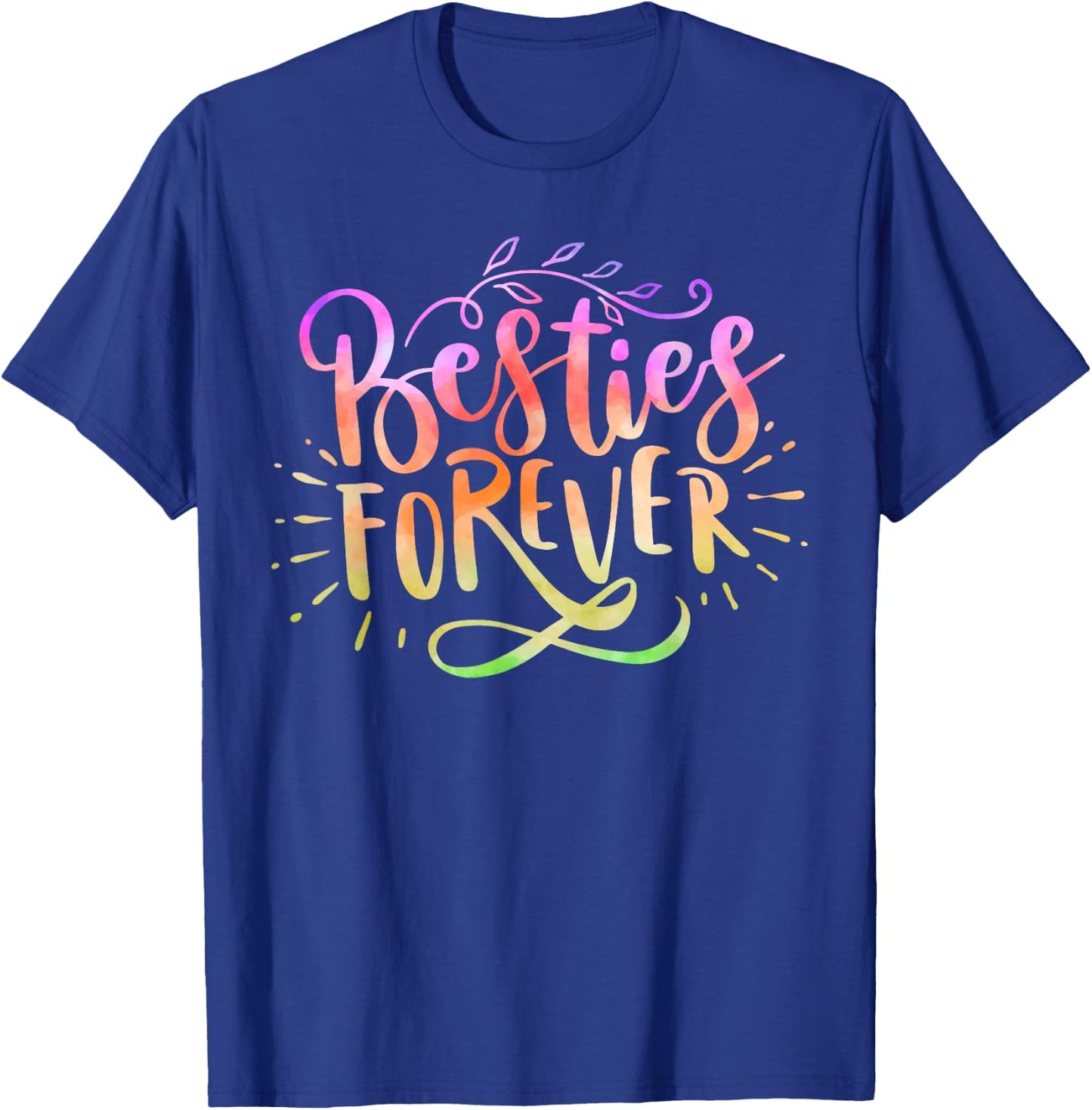 Funny Best Friend Matching Bestie BFF Tie Dye T-Shirt - T-Shirt | Royal