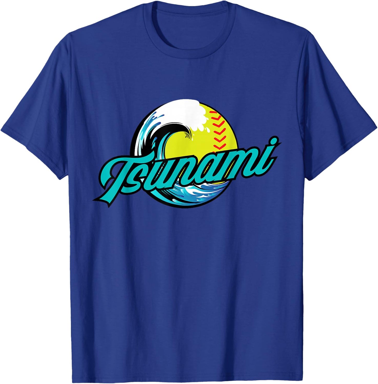 Tsunami Softball T-Shirt - T-Shirt | Royal