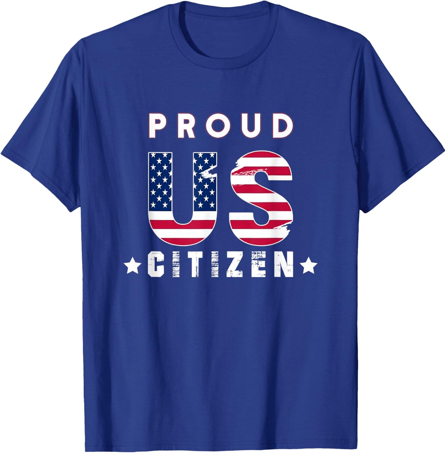 Proud to be an US citizen gift women men american T-Shirt - T-Shirt | Royal