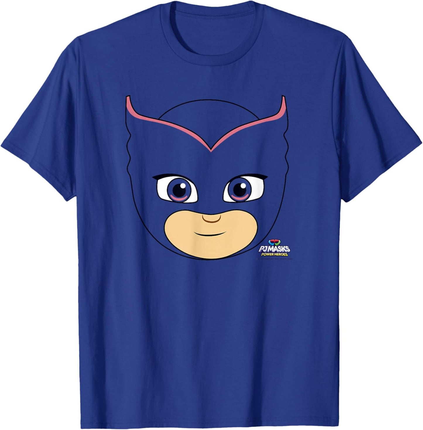 PJ Masks Owlette Power Hero Big Face Logo T-Shirt - T-Shirt | Royal