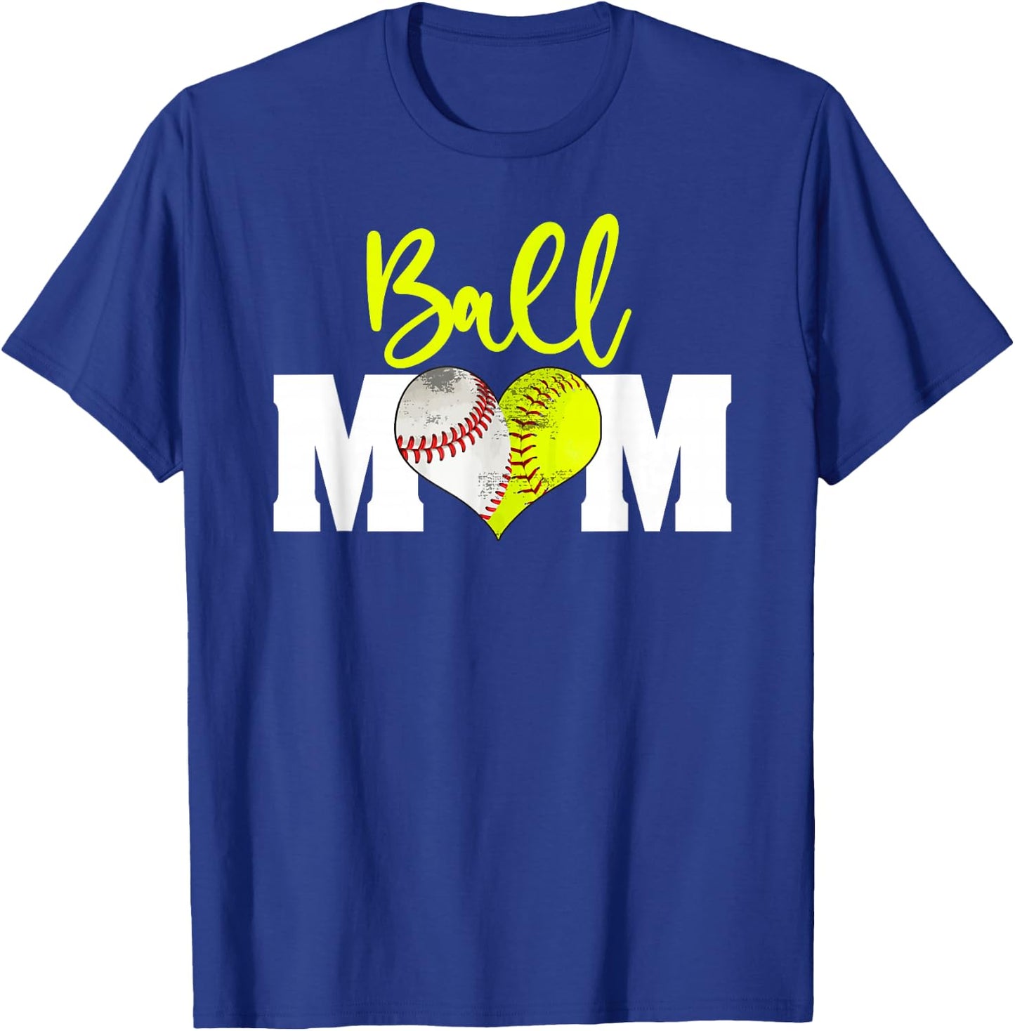 Softball Baseball Ball Mom Girls Fastpitch T-Shirt - T-Shirt | Royal