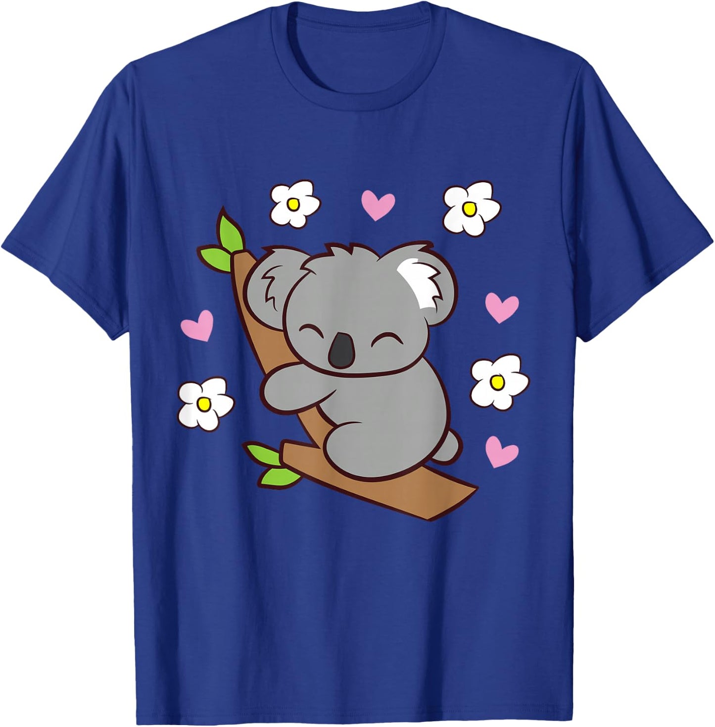 Koala Cute Koala Bear with Flowers Australia Koala T-Shirt - T-Shirt | Royal
