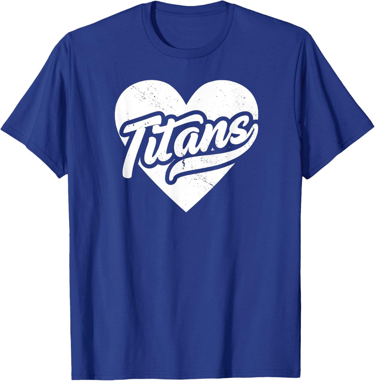 Vintage Titans School Spirit Go Titans Love T-Shirt - T-Shirt | Royal