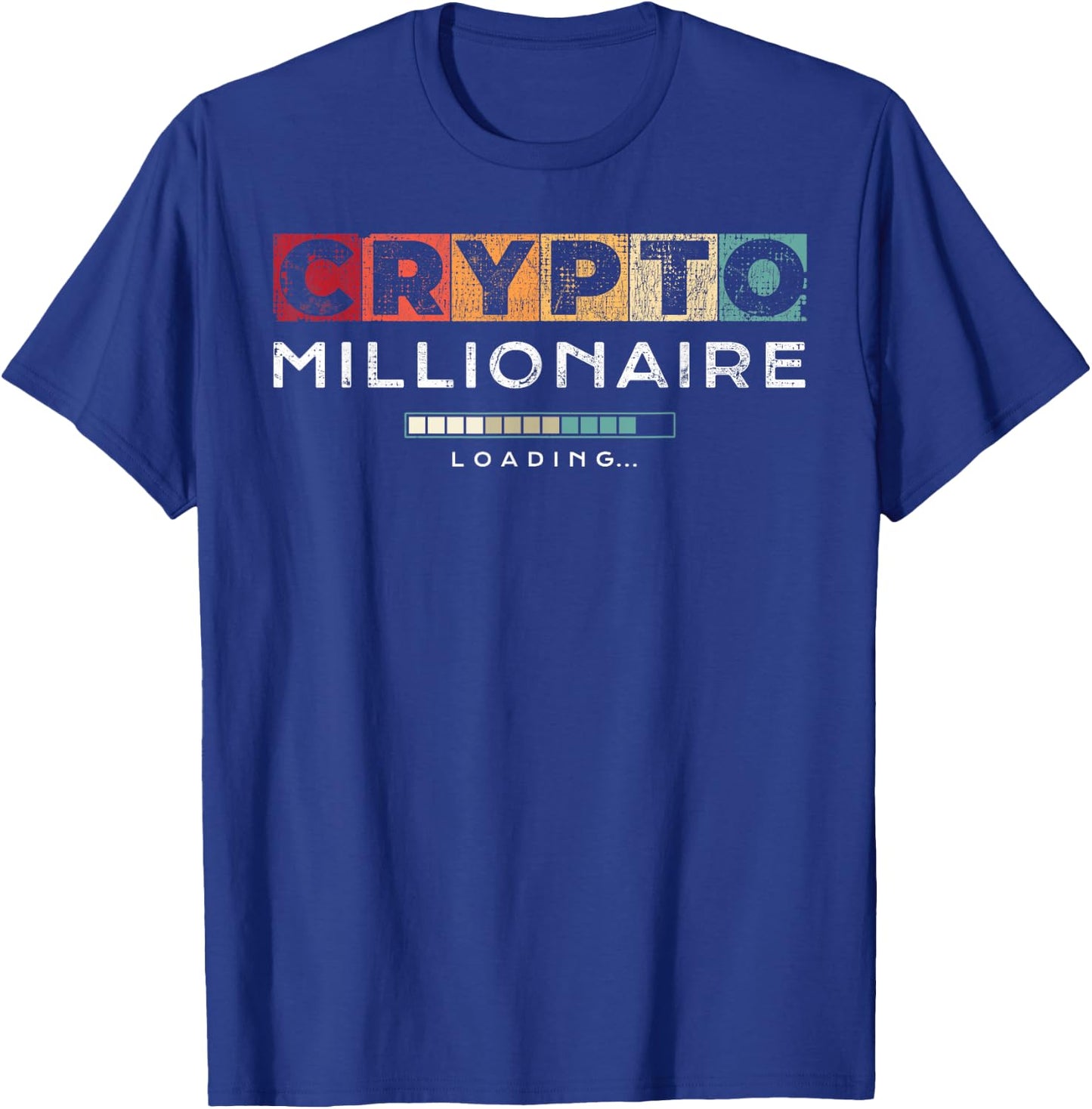Crypto Millionaire Shirt | Vintage Bitcoin Crypto T-Shirt - T-Shirt | Royal
