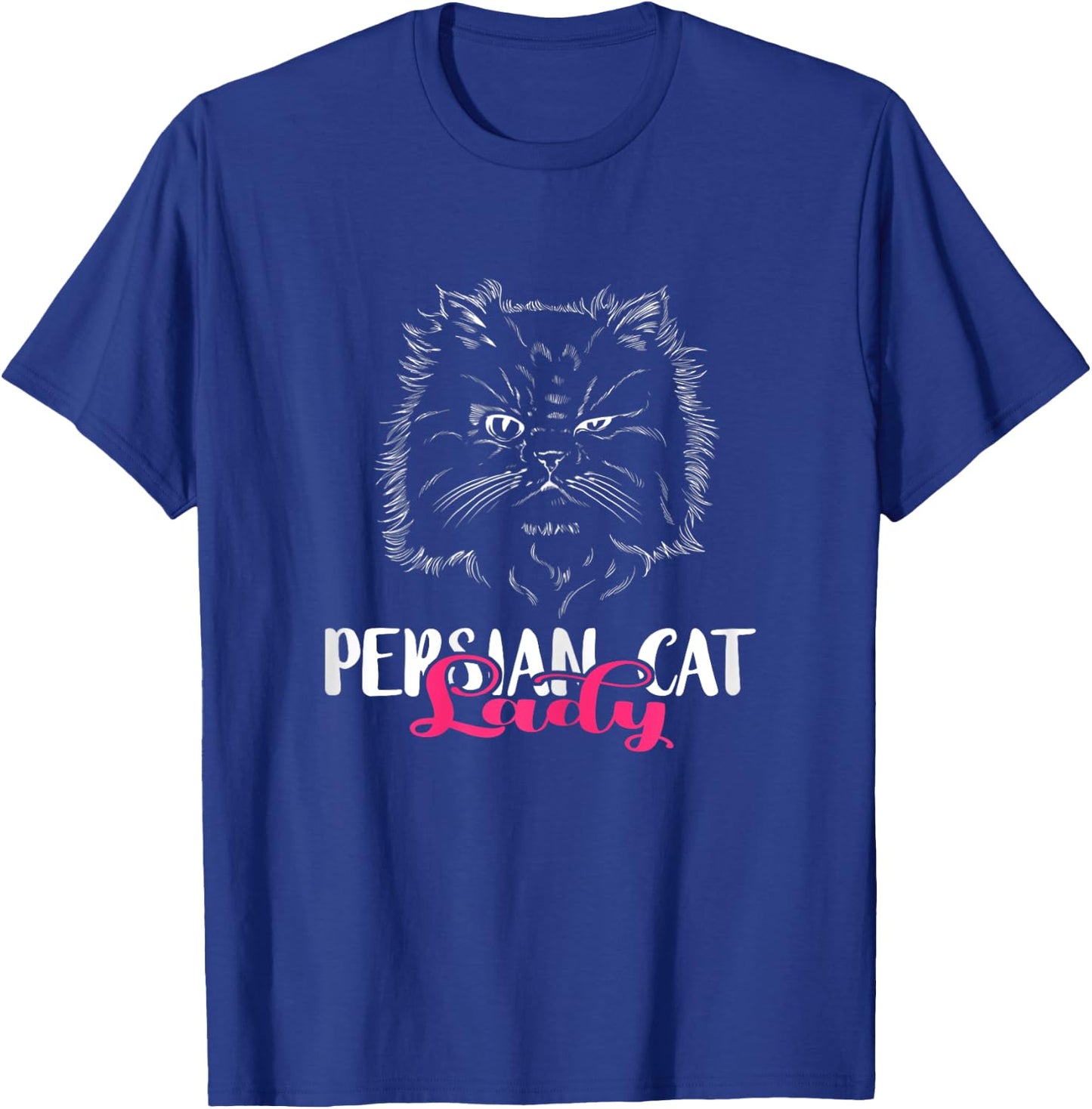 Fluffy Cat Long Hair Cat Persian Cat Lady Persian Cat Lover T-Shirt - T-Shirt | Royal