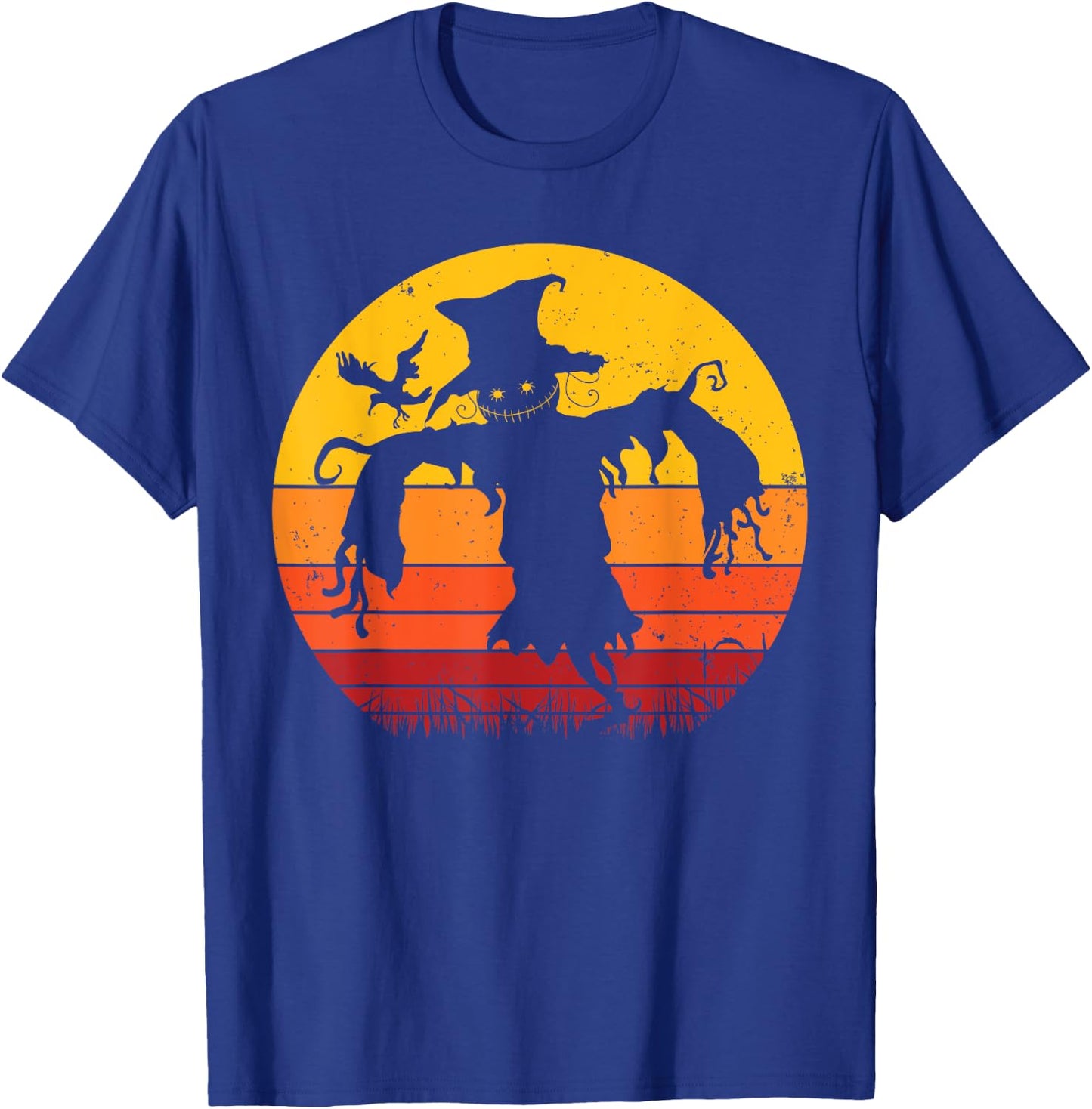 Vintage Scarecrow Shirt Halloween Costume Retro Scarecrow T-Shirt - T-Shirt | Royal
