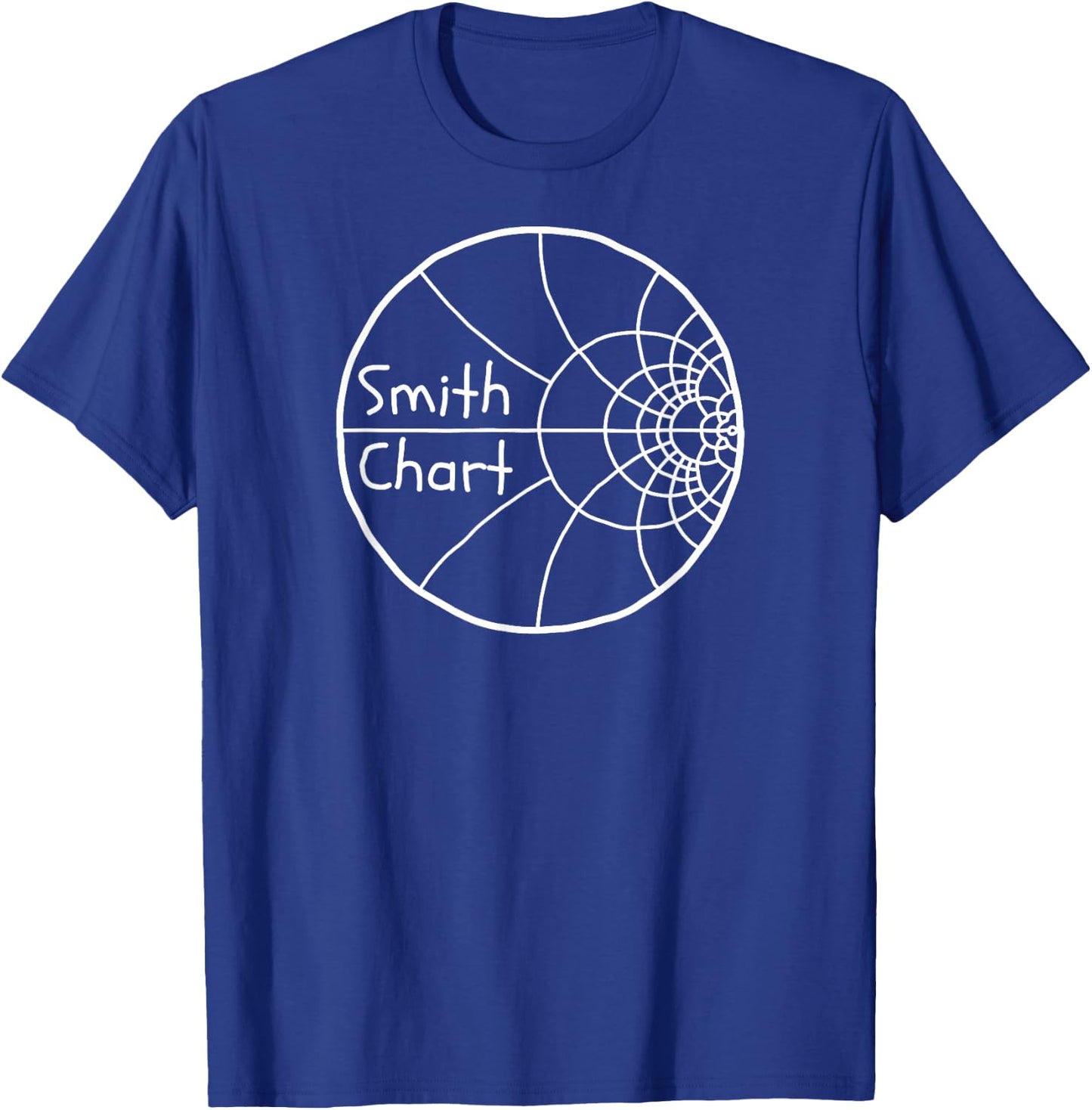 SMITH CHART Electrical Engineer Radio Electronics Impedance T-Shirt - T-Shirt | Royal