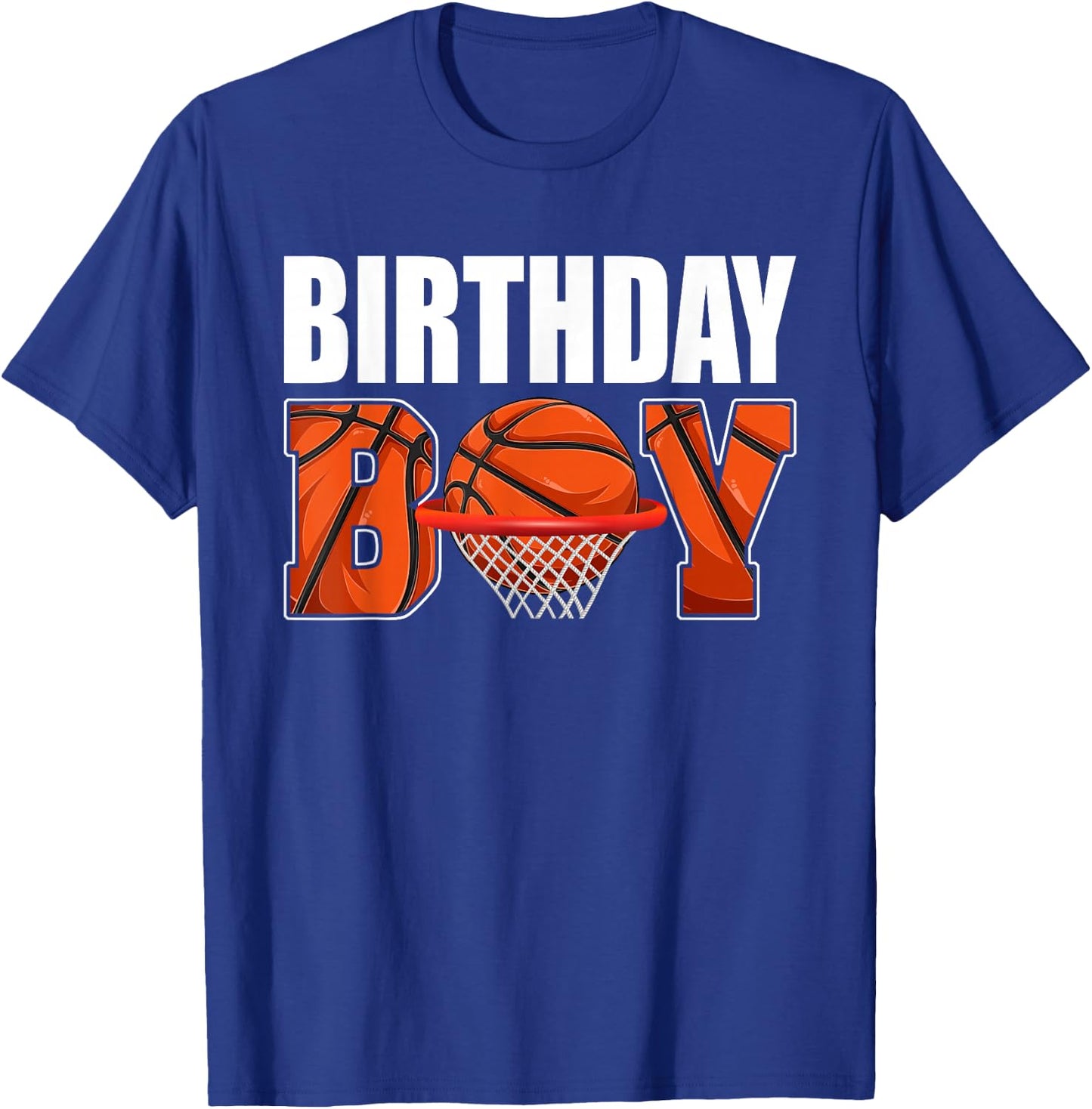 Birthday Boy Basketball Lover Birthday Party Boys Kids T-Shirt - T-Shirt | Royal