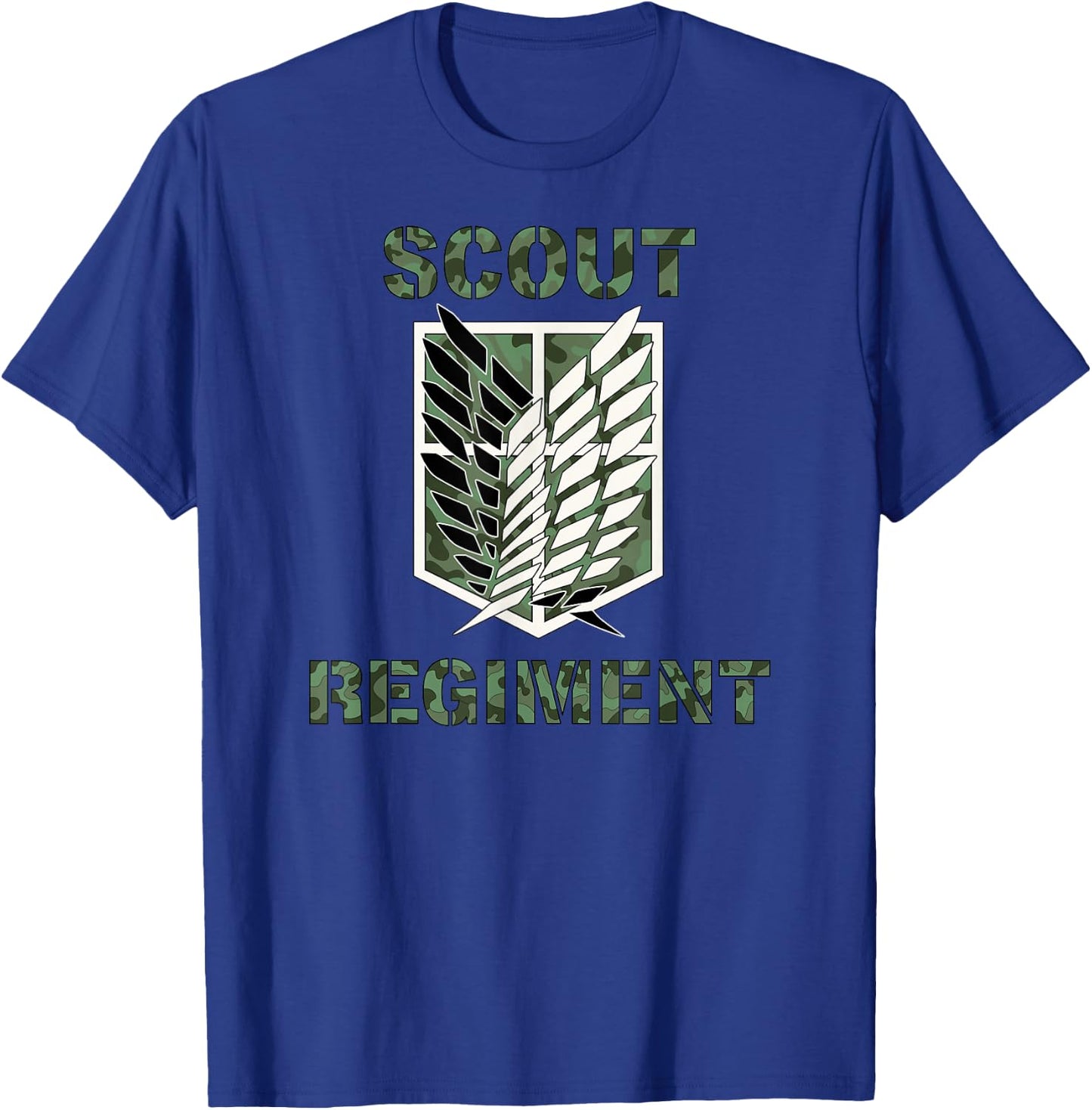 Attack on Titan Season 2 Scout Regiment Camo Print Anime T-Shirt - T-Shirt | Royal