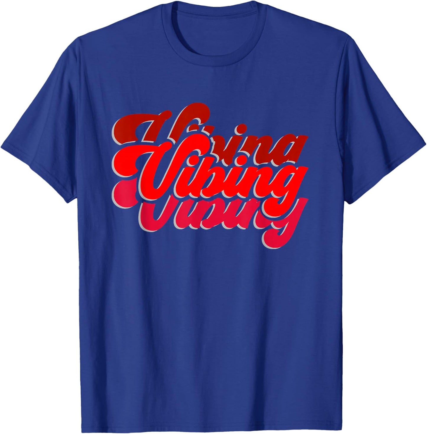 Red Vibing Red Color Graphic T-Shirt - T-Shirt | Royal