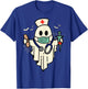 Halloween Nurse Nursing Funny Health Worker RN Ghost Nurse T-Shirt - T-Shirt | Royal