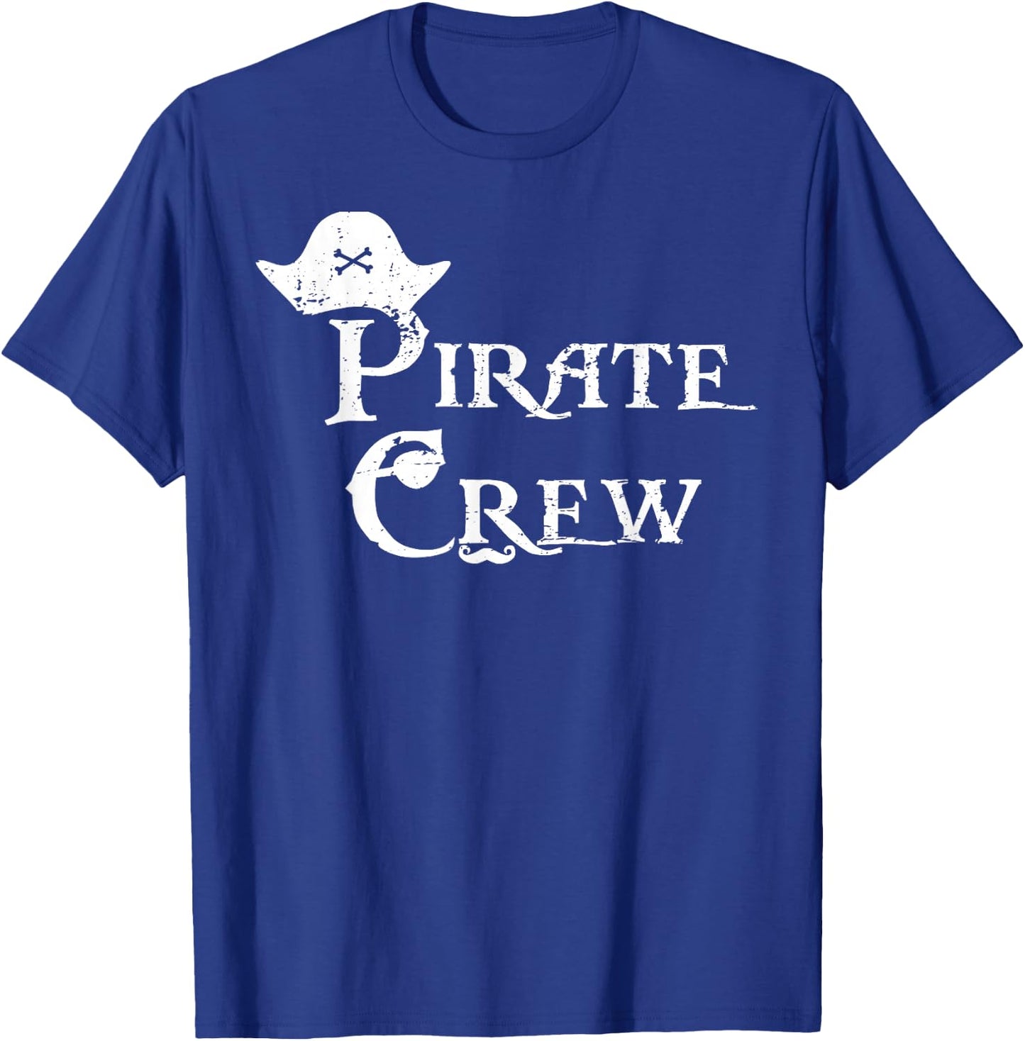 Pirate Crew Funny Halloween Costume Party Men Boys T-Shirt - T-Shirt | Royal