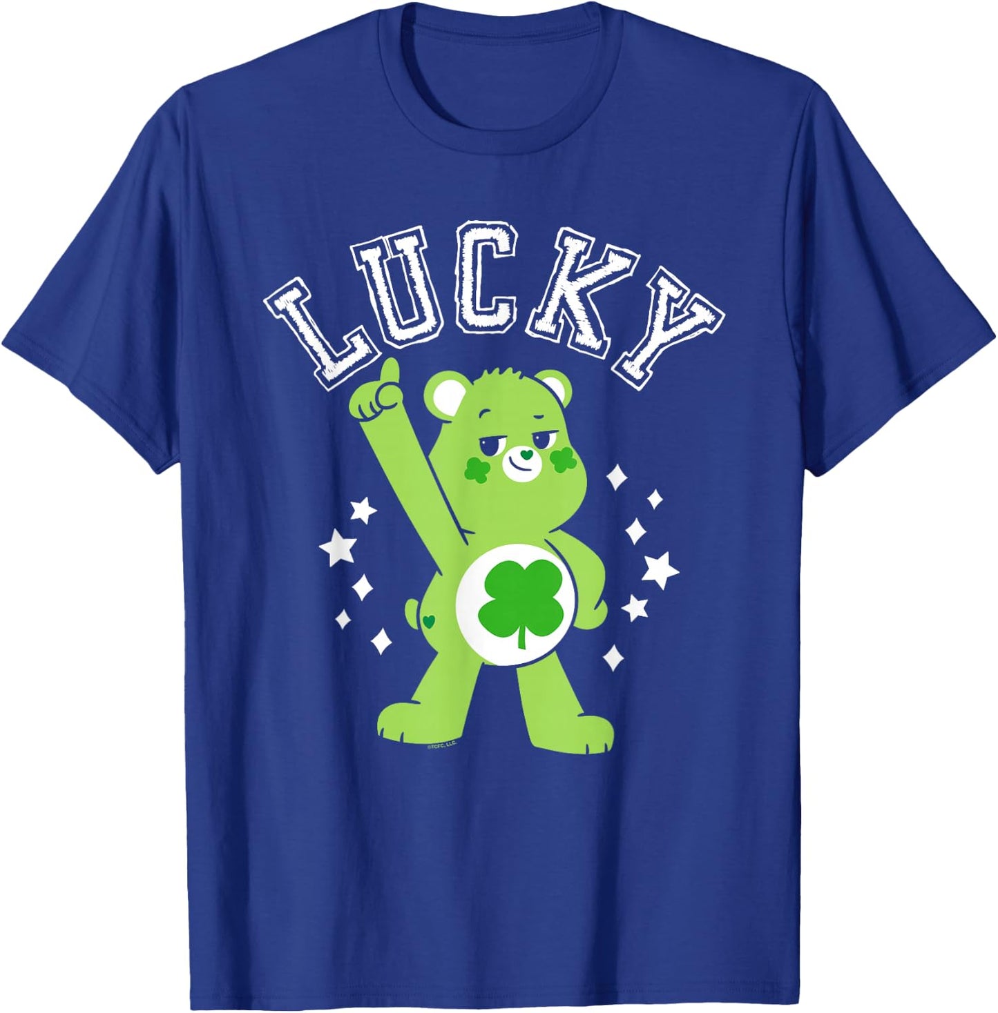 Care Bears: Unlock the Magic Good Luck Bear Lucky Collegiate T-Shirt - T-Shirt | Royal