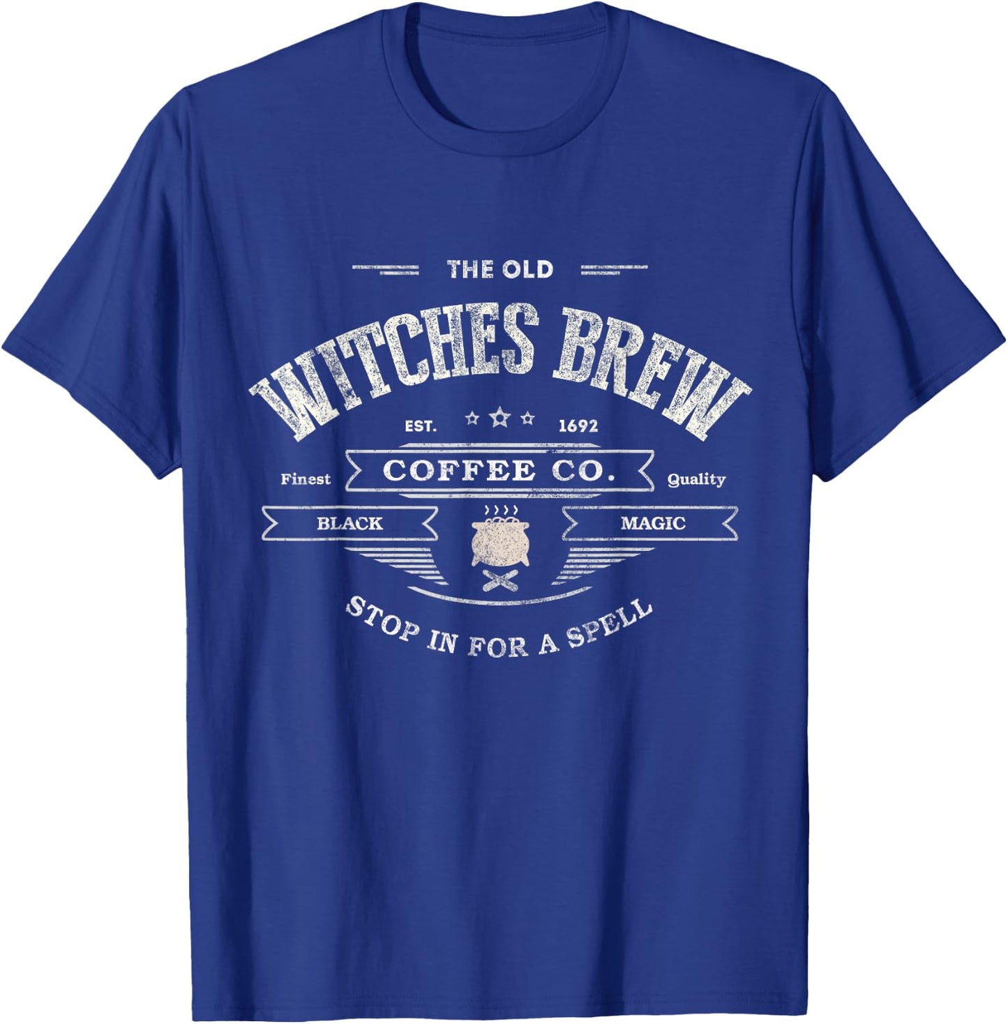 Funny WITCHES BREW Wiccan Coffee Co Black Magic Company T-Shirt - T-Shirt | Royal
