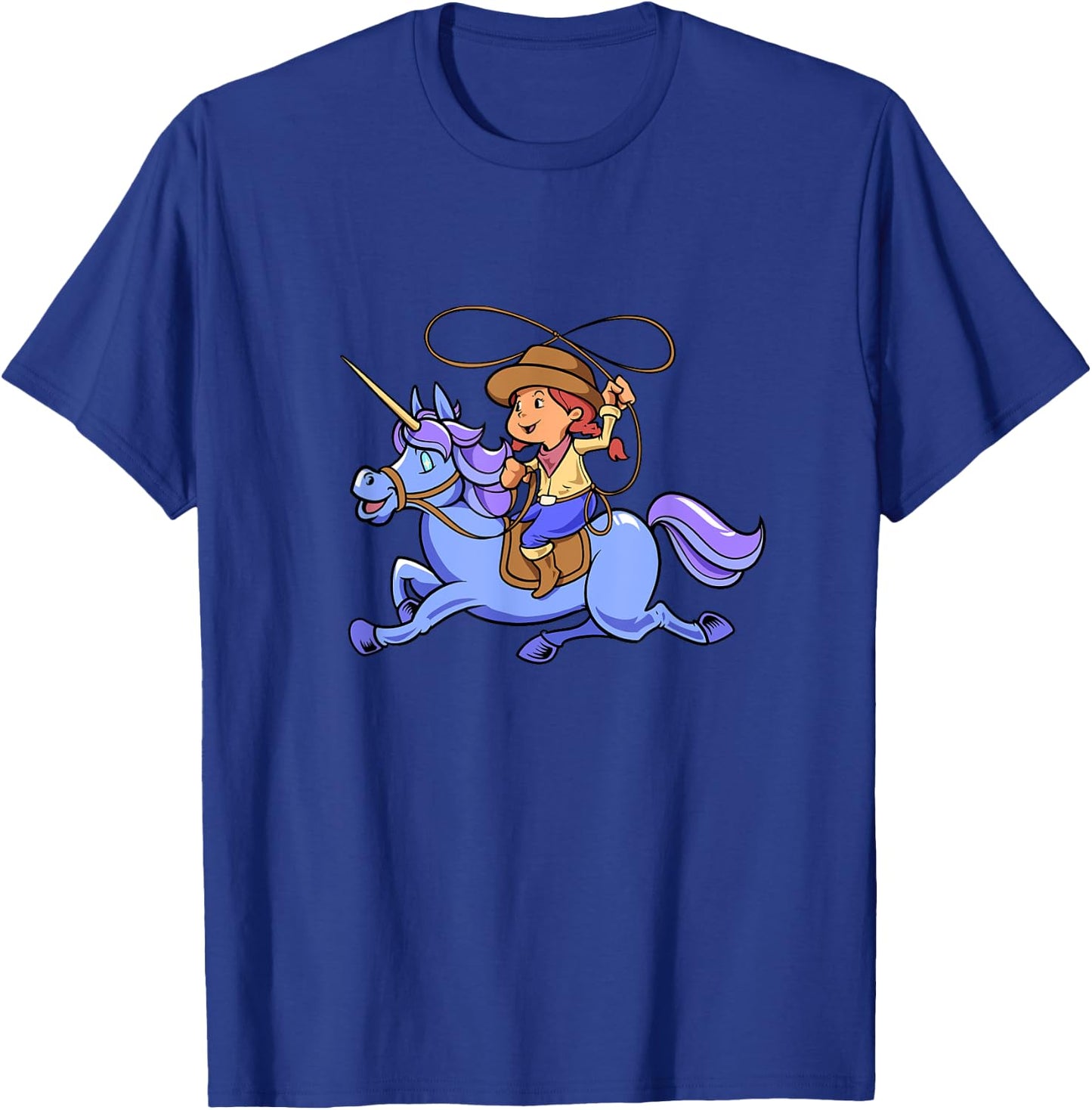 Cowgirl on unicorn T-Shirt - T-Shirt | Royal