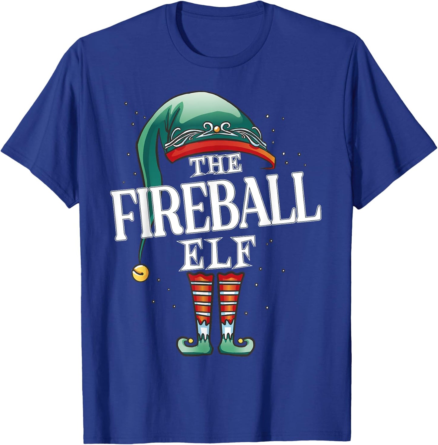 Fireball Elf Christmas Group Xmas Pajama Party T-Shirt - T-Shirt | Royal