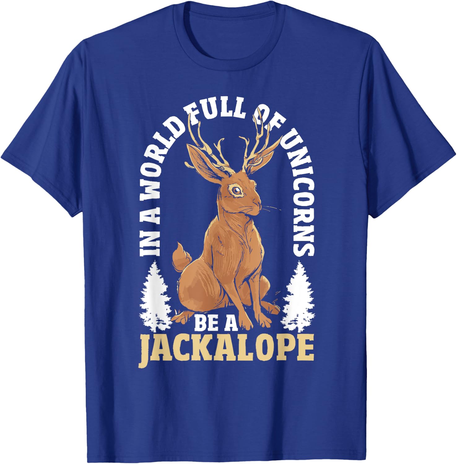 Jackalope Unicorn Mythical Cryptid Animal Jackalope T-Shirt - T-Shirt | Royal