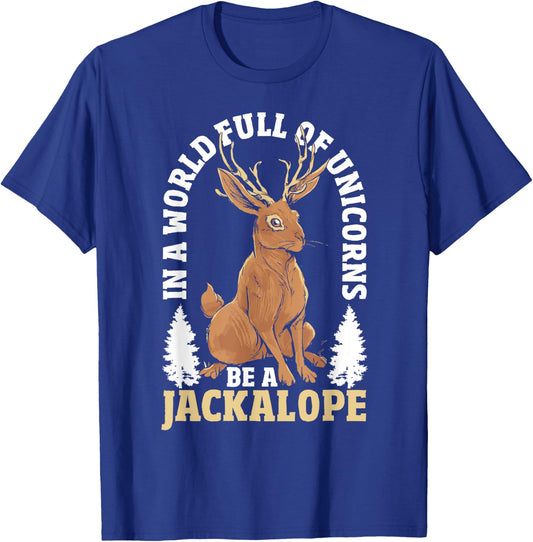 Jackalope Unicorn Mythical Cryptid Animal Jackalope T-Shirt - T-Shirt | Royal