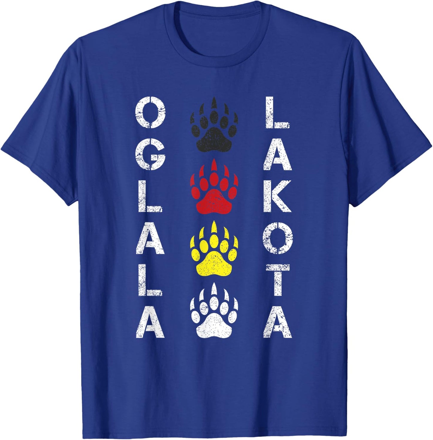 Oglala Lakota Sioux Native American Mountain Warrior T-Shirt - T-Shirt | Royal