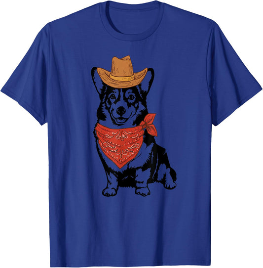 Cowboy corgi T-Shirt - T-Shirt | Royal