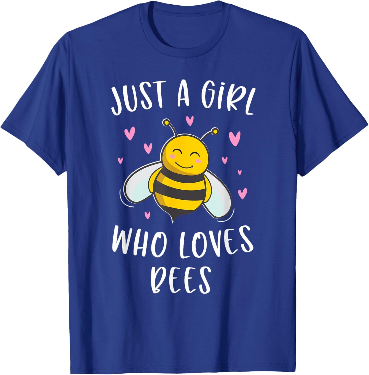 Just A Girl Who Loves Bees Cute Bee Lover T-Shirt - T-Shirt | Royal