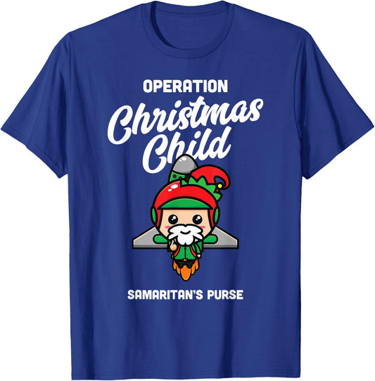 Operation Christmas Child Samaritan's Purse Christmas Xmas T-Shirt - T-Shirt | Royal