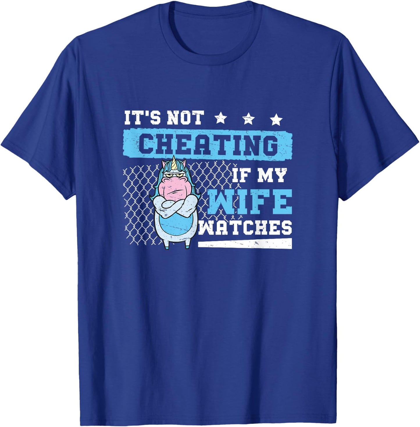 It's Not Cheating If My Wife Watches Funny Polyamory Couple T-Shirt - T-Shirt | Royal