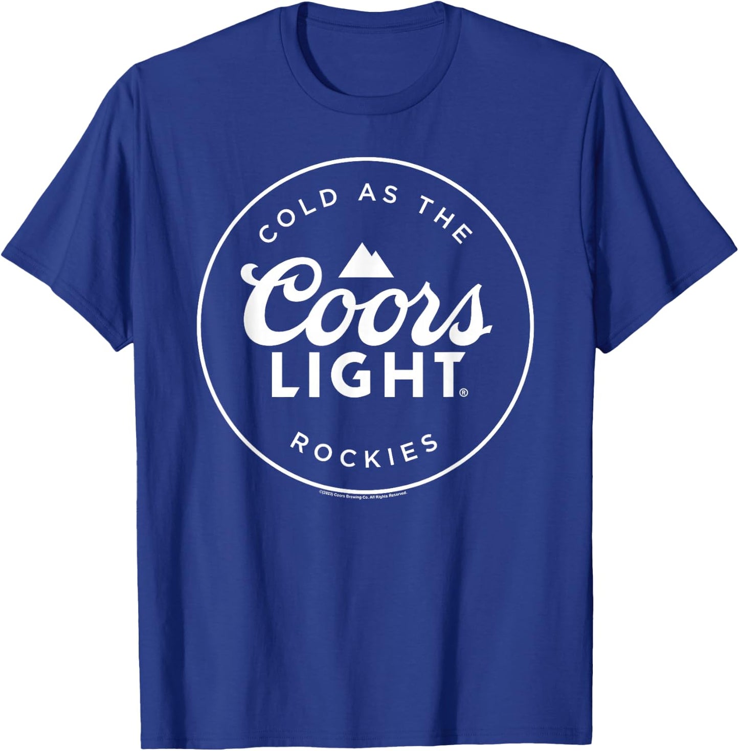 Coors Light - Coors Logo Badge T-Shirt - T-Shirt | Royal