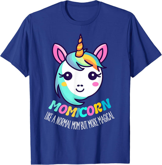Unicorn Mothers Day Momicorn A Normal Mom But More Magical T-Shirt - T-Shirt | Royal