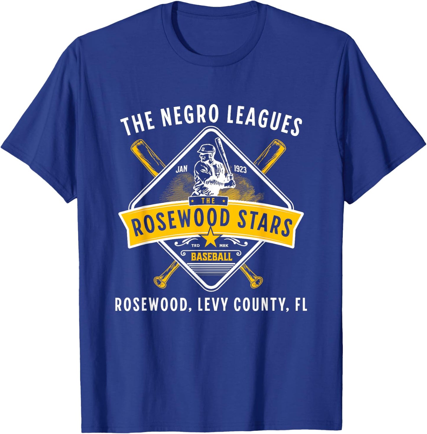 1923 Rosewood Stars Negro League Historical Legacy T-Shirt - T-Shirt | Royal