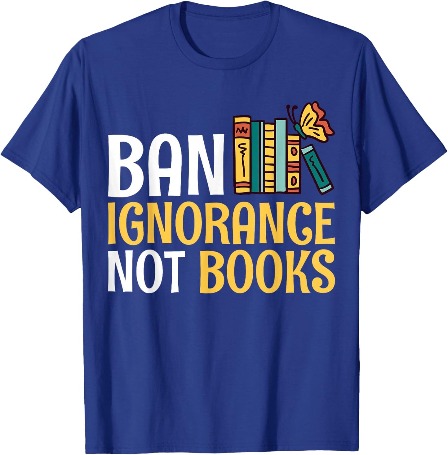 Rebel Reader Librarian Banned Book Bookworm Ban Ignorance Not Books - Adults - Black - Small - Short Sleeve T-Shirt - T-Shirt | Royal