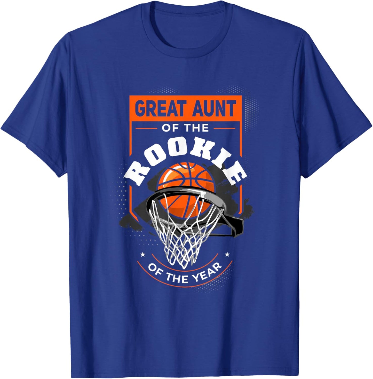 Rookie of the Year Basketball Great Aunt of the Rookie T-Shirt - T-Shirt | Royal