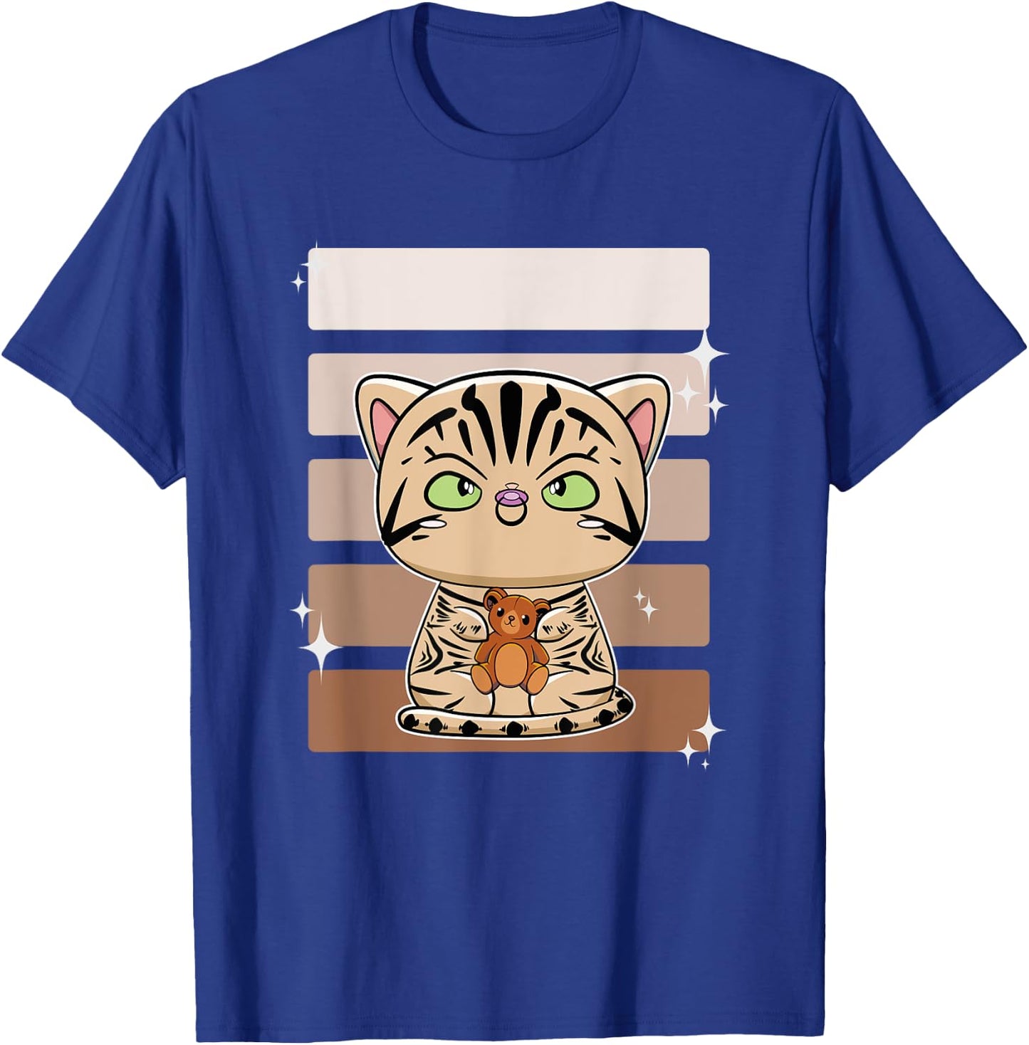 American Shorthair Anime Bear Toy T-Shirt - T-Shirt | Royal