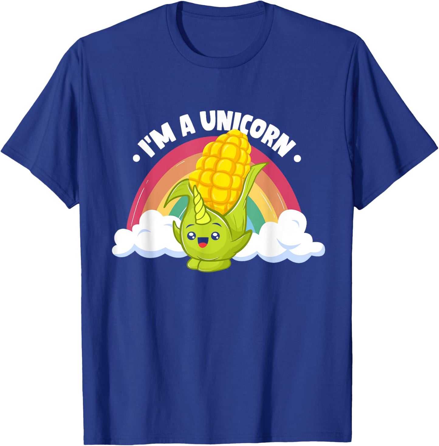 Maize Corn Cob Kids Farming Corn I'm A Unicorn T-Shirt - T-Shirt | Royal