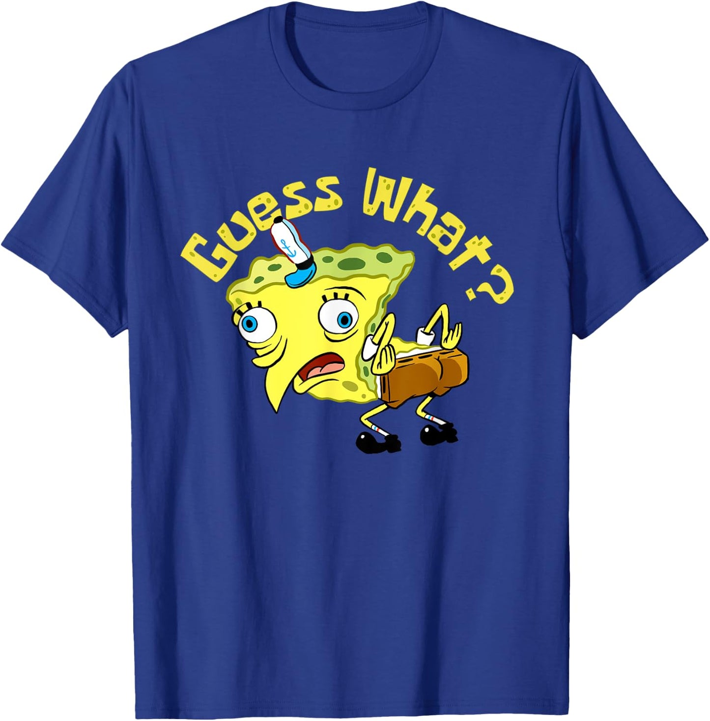 Spongebob Mocking Meme Guess What Chicken Butt Spongebob T-Shirt - T-Shirt | Royal