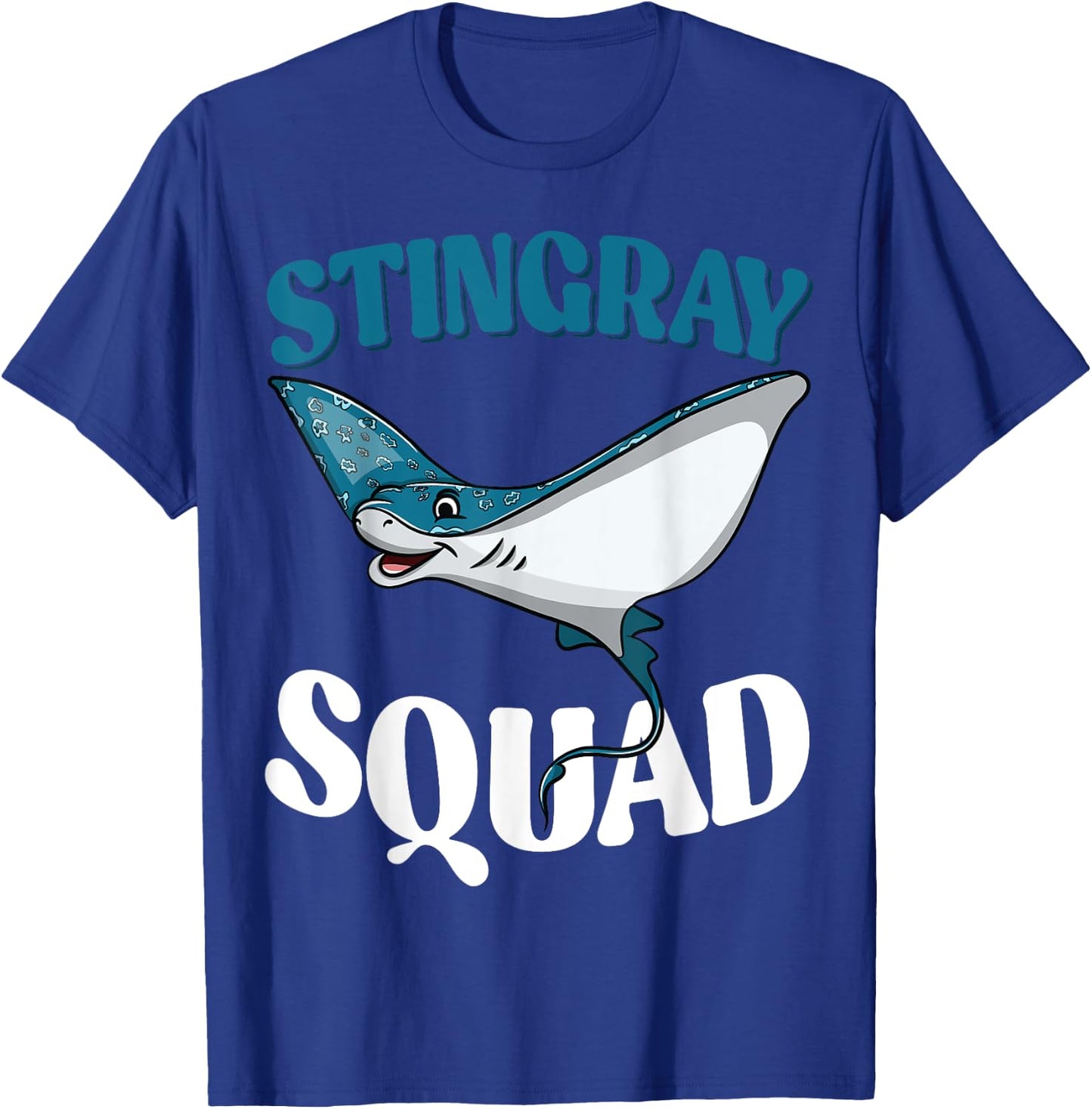 Stingray Squad Sea Ocean Nature Funny Animal Underwater T-Shirt - T-Shirt | Royal