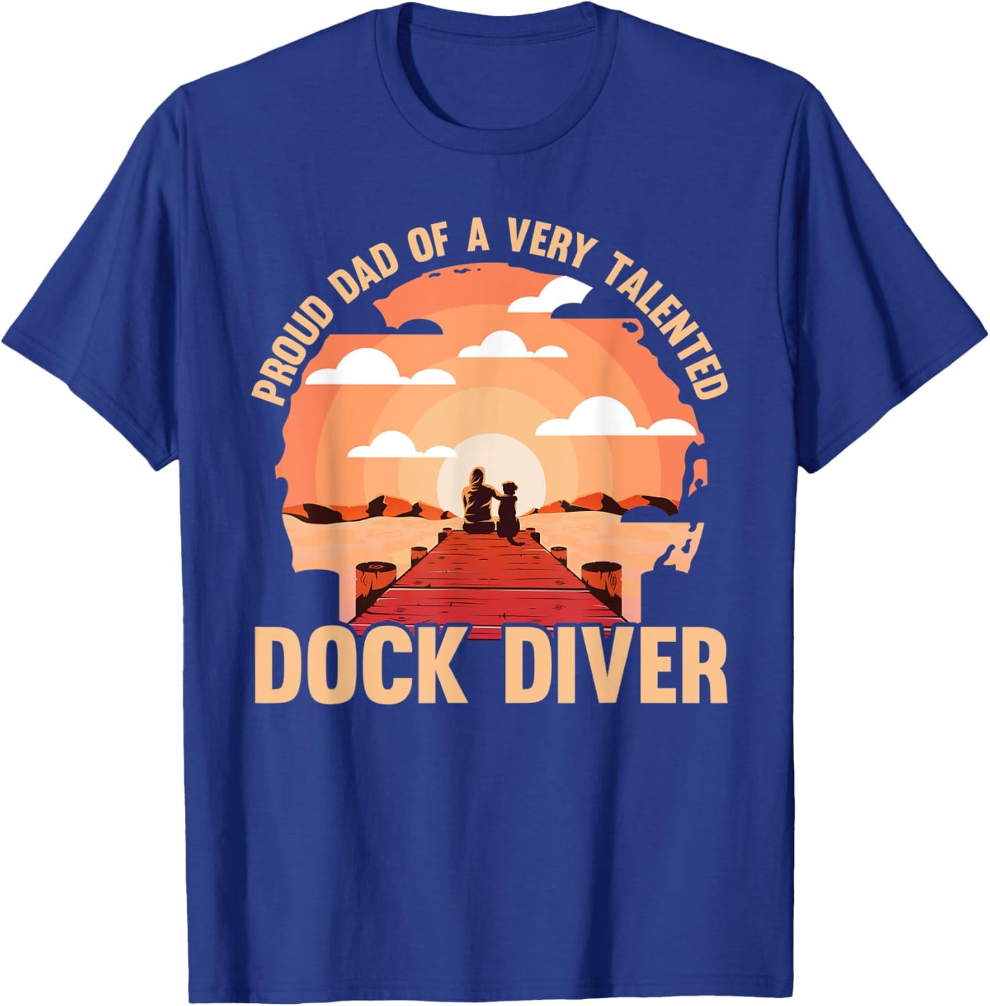 Dock diving Dog Dad Dock diver T-Shirt - T-Shirt | Royal
