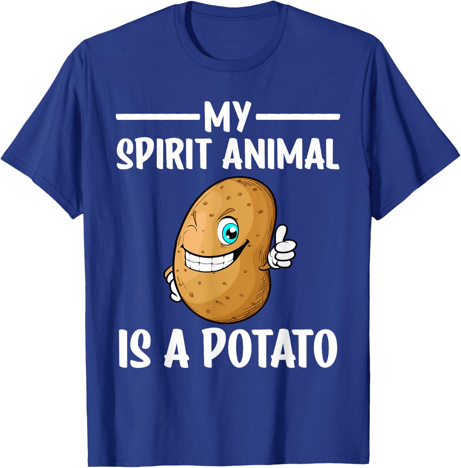 Funny Potato Design Women Kids Potatoes Lover T-Shirt - T-Shirt | Royal