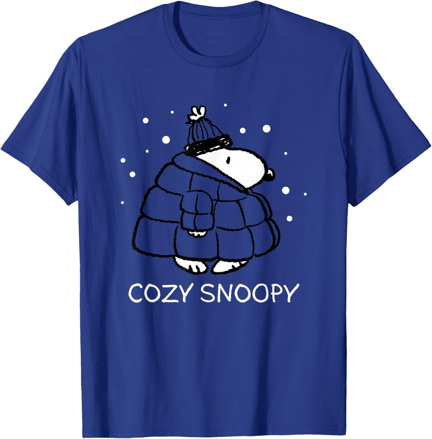 Peanuts - Cozy Snoopy T-Shirt - T-Shirt | Royal
