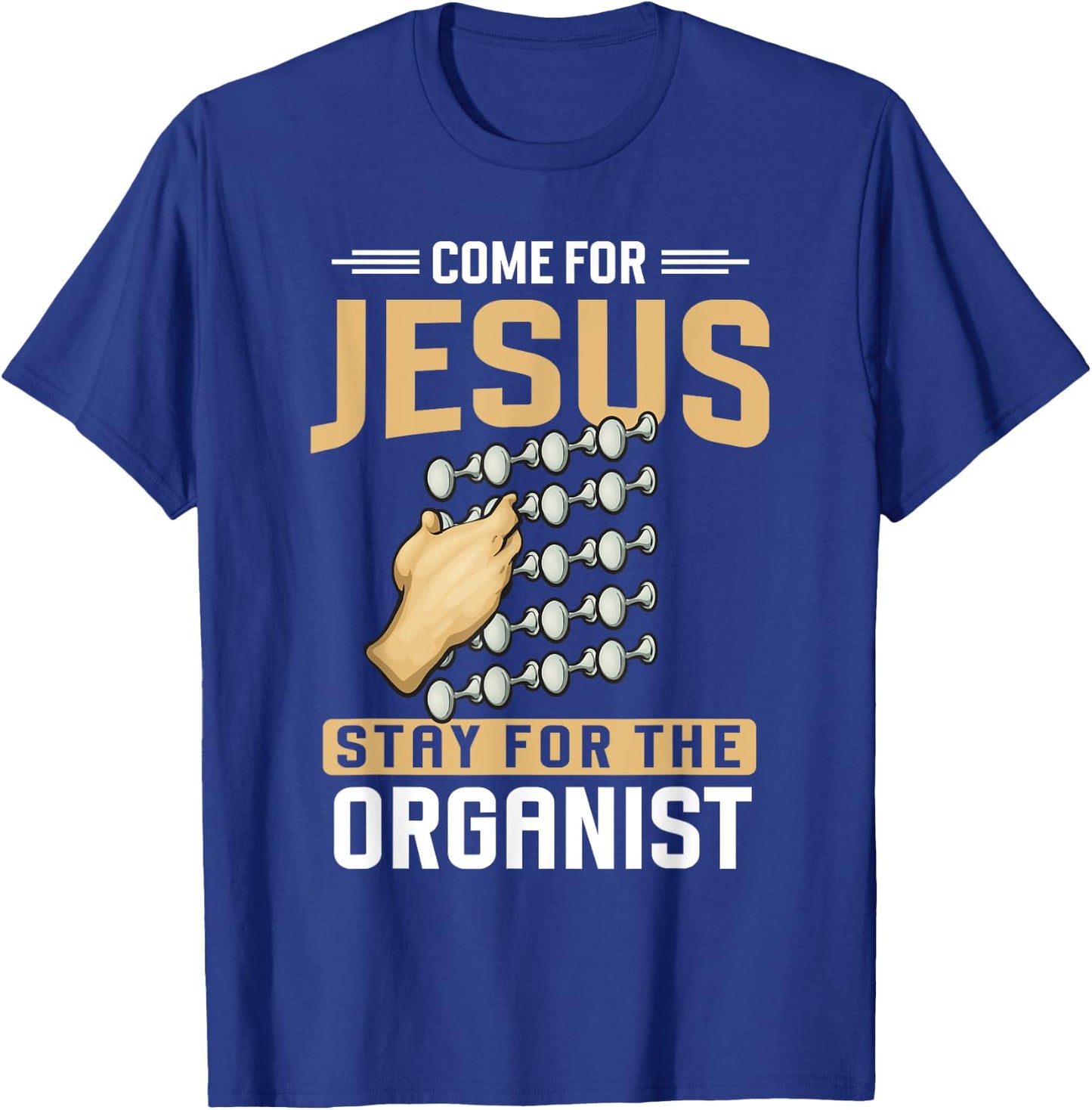 Pipe Organ Instrument Player Church Organist T-Shirt - T-Shirt | Royal