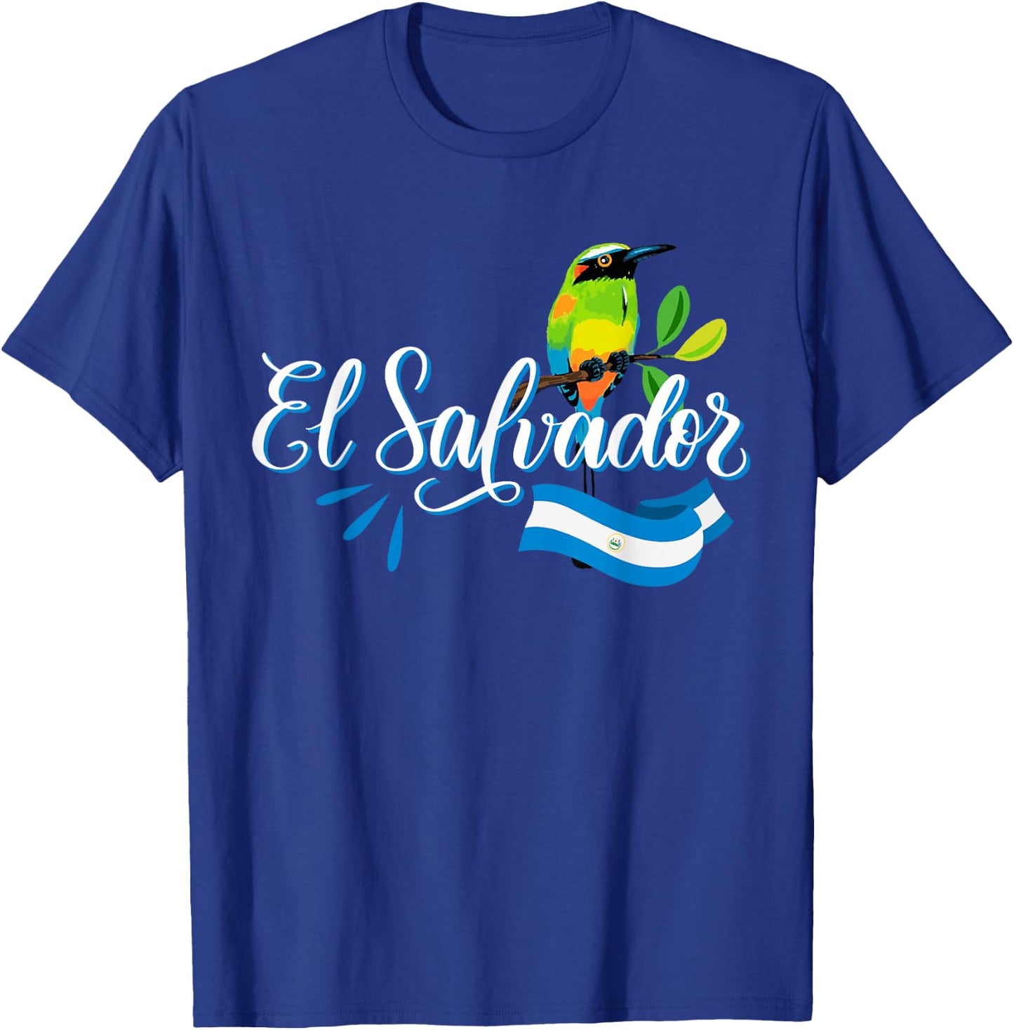 Vos Solo Sos Paja Salvadoran Slang El Salvador Flag Torogoz T-Shirt - T-Shirt | Royal