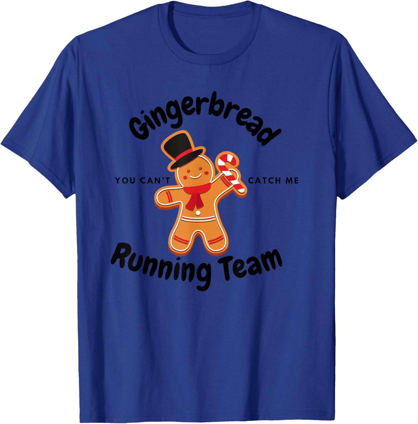 Gingerbread Running Team funny Gingerbread Christmas T-Shirt - T-Shirt | Royal