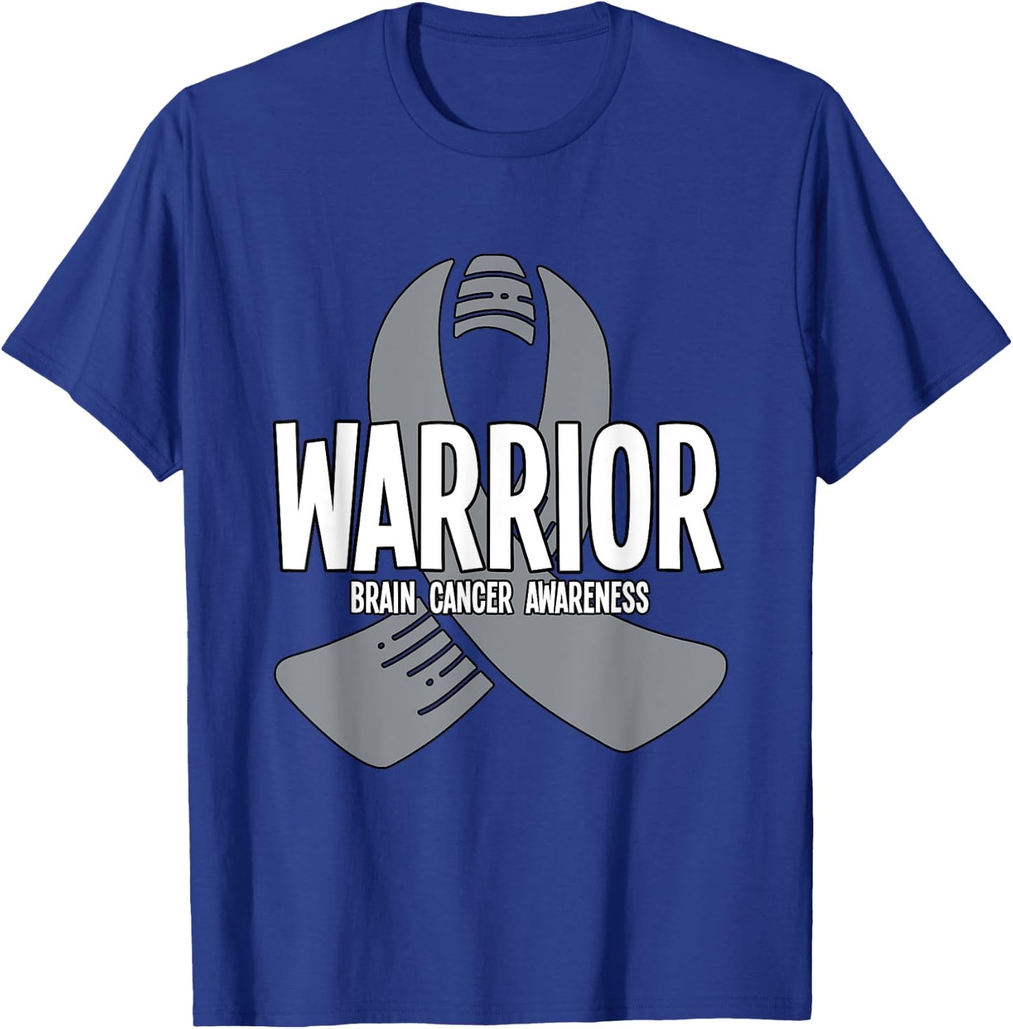 Warrior Brain Cancer Awareness T-Shirt - T-Shirt | Royal
