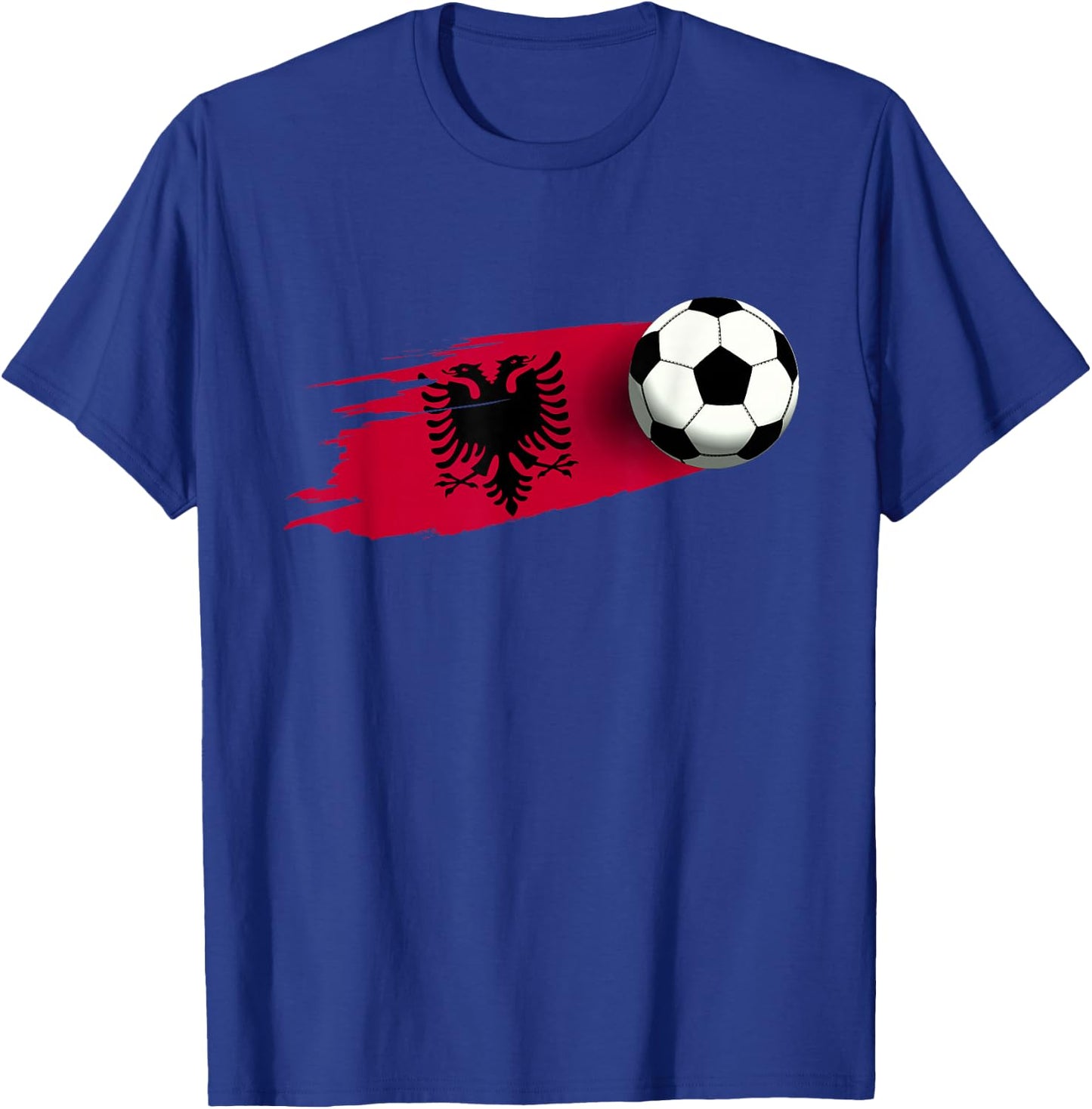 Albania Flag Jersey Albanian Soccer Team Albanian T-Shirt - T-Shirt | Royal